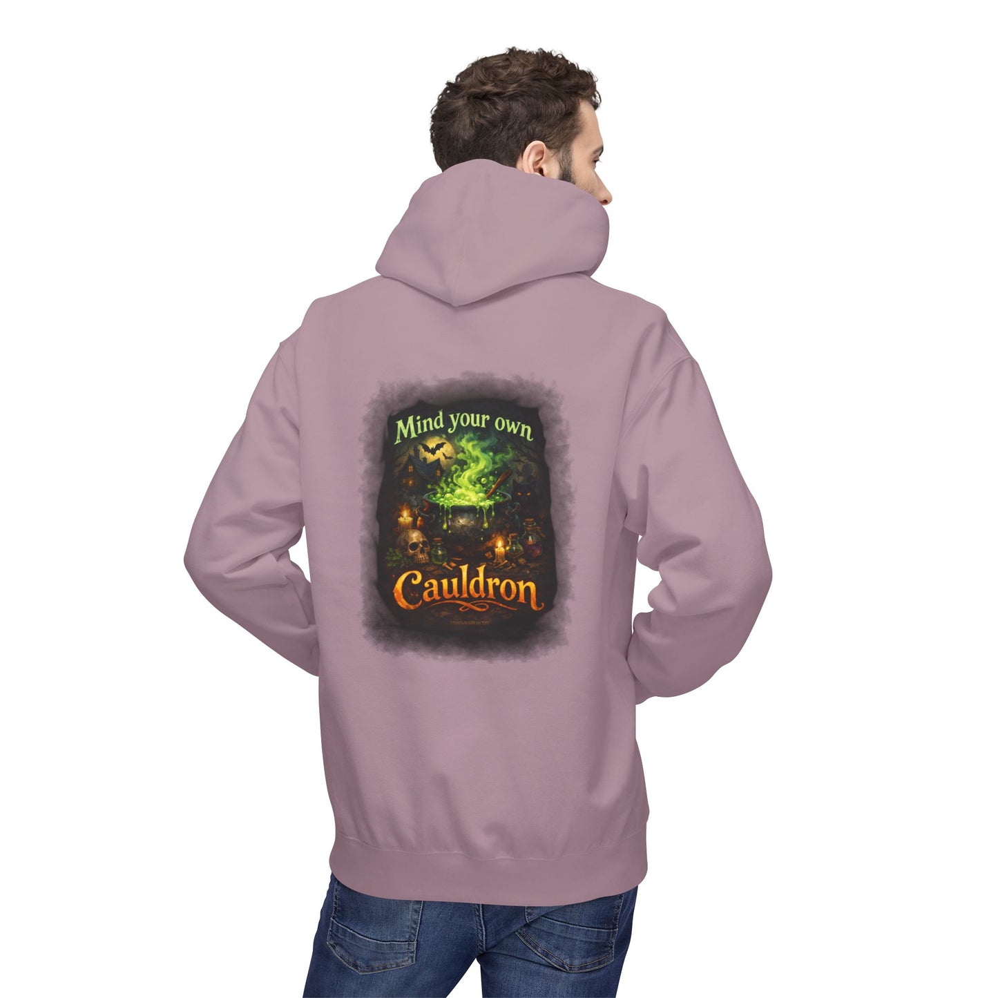 "Mind Your Own Cauldron" Witchy Hoodie