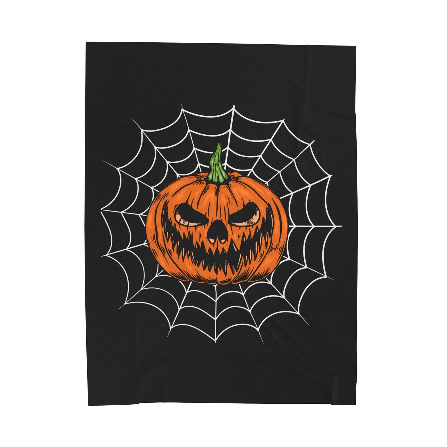 Halloween Jack-o-Lantern Plush Blanket