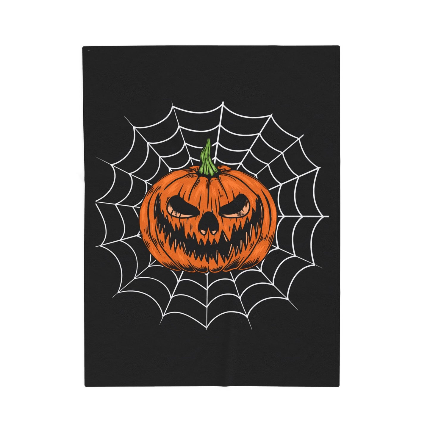 Halloween Jack-o-Lantern Plush Blanket
