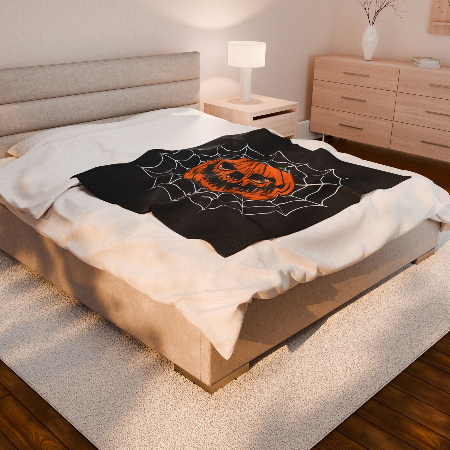 Halloween Jack-o-Lantern Plush Blanket
