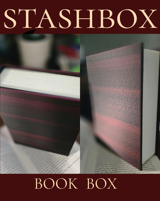 3D Printed Stashbox Hidden Compartment Book Box, Secret Storage Book Safe