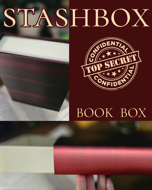 3D Printed Stashbox Hidden Compartment Book Box, Secret Storage Book Safe