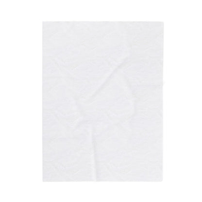 "Ho Ho Ho Throw" Plush Blanket - Cozy Green and White HO HO HO Print