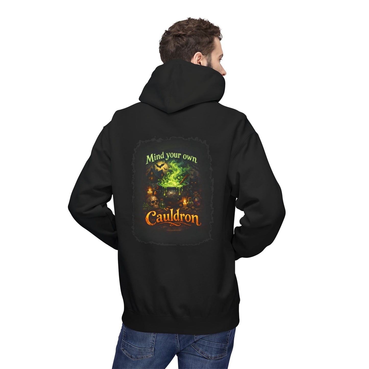 "Mind Your Own Cauldron" Witchy Hoodie
