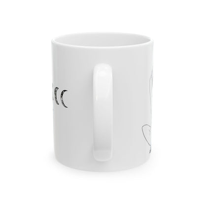 Aligned Moon Phase Ceramic Mug — 11oz & 15oz Astrology Coffee Cup