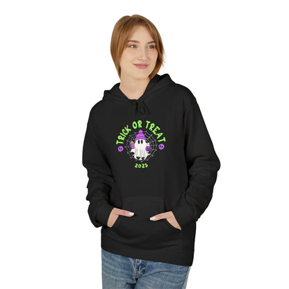 Trick or Treat 2025 Ghost Hoodie – Spooky Cute Halloween Sweatshirt