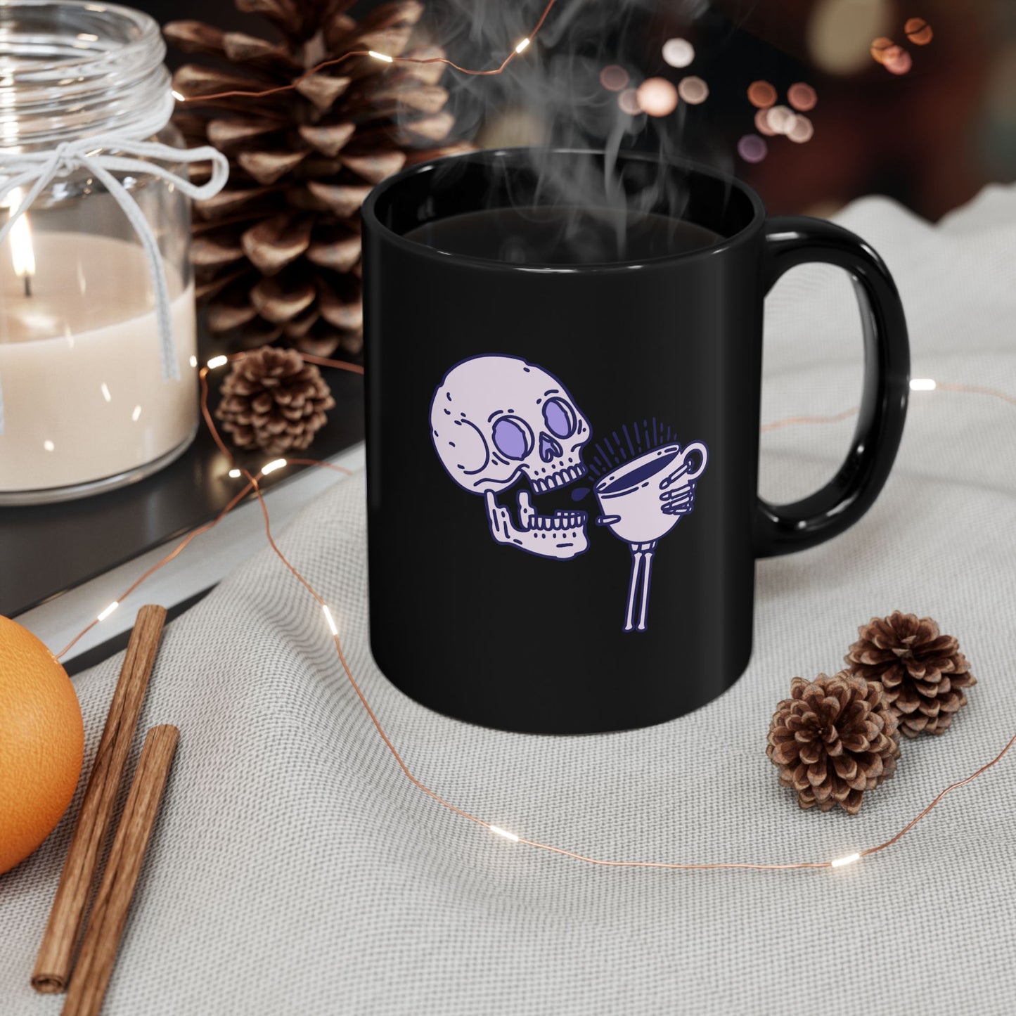 But First Coffee Skull Coffee Mug, Perfect for Halloween, Gothic Gifts, Coffee Lovers