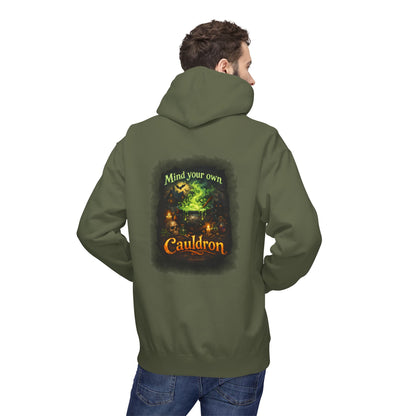 "Mind Your Own Cauldron" Witchy Hoodie