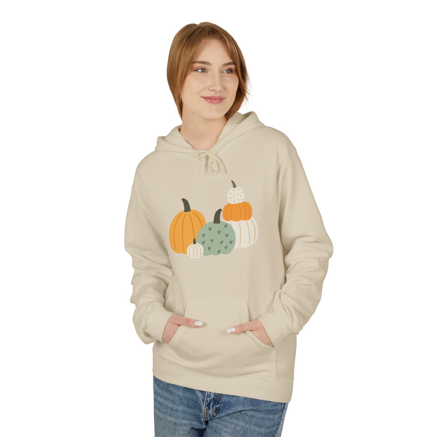 Pastel Pumpkin Patch Hoodie – Cozy Autumn Aesthetic