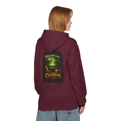 "Mind Your Own Cauldron" Witchy Hoodie
