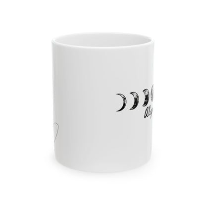 Aligned Moon Phase Ceramic Mug — 11oz & 15oz Astrology Coffee Cup