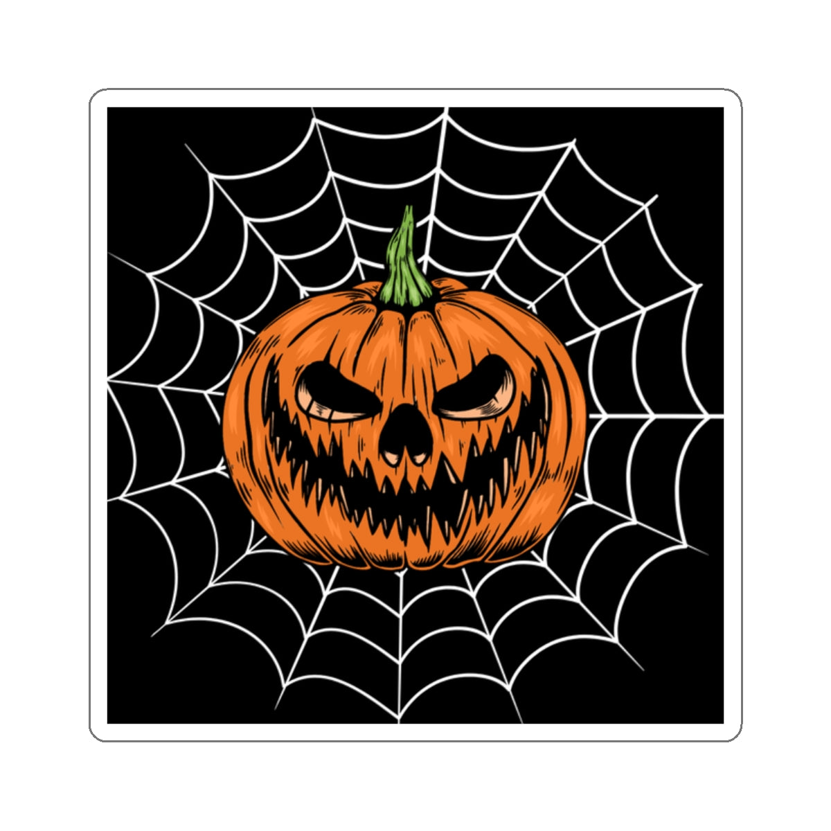 Halloween Jack-O-Lantern Die-Cut Sticker