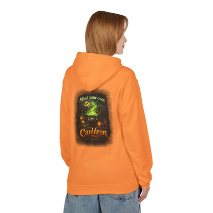 "Mind Your Own Cauldron" Witchy Hoodie