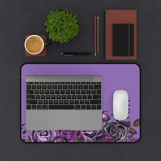 Purple Rose Keyboard Mat