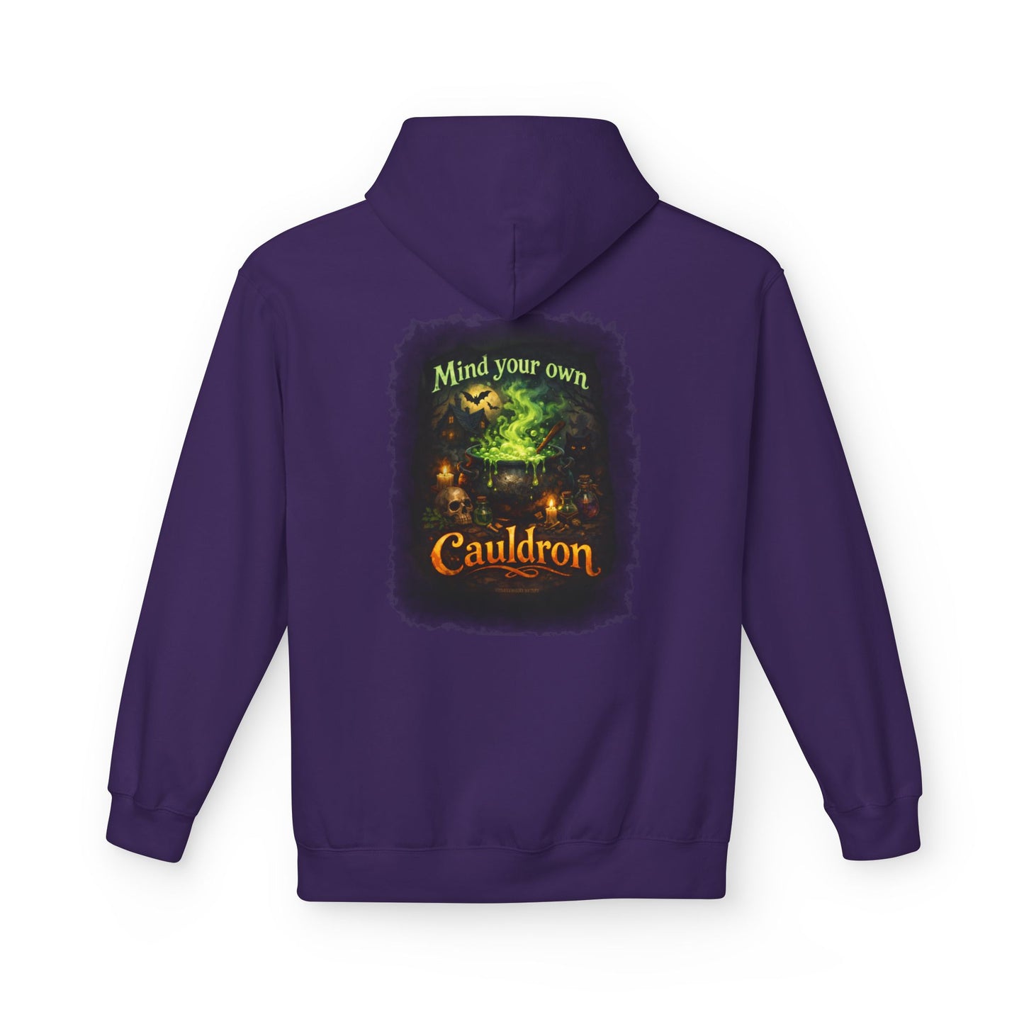"Mind Your Own Cauldron" Witchy Hoodie