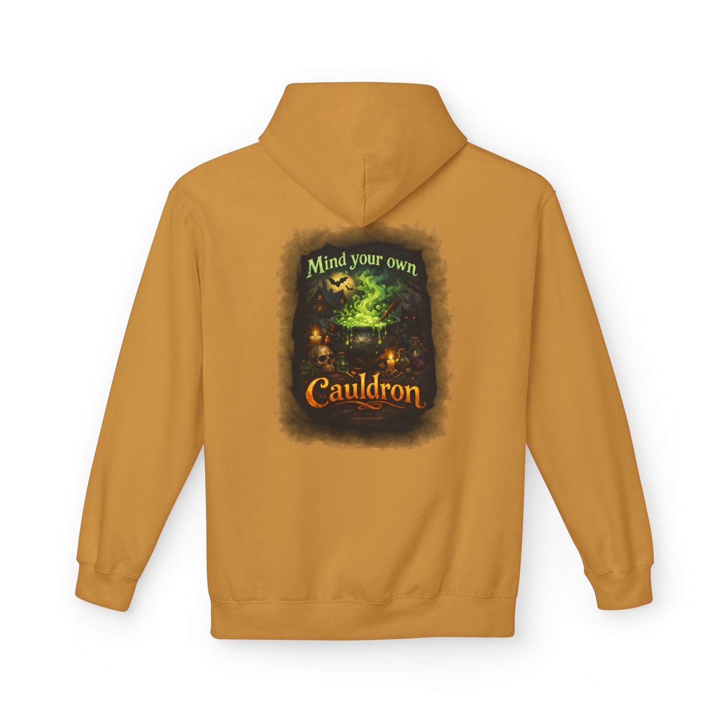 "Mind Your Own Cauldron" Witchy Hoodie
