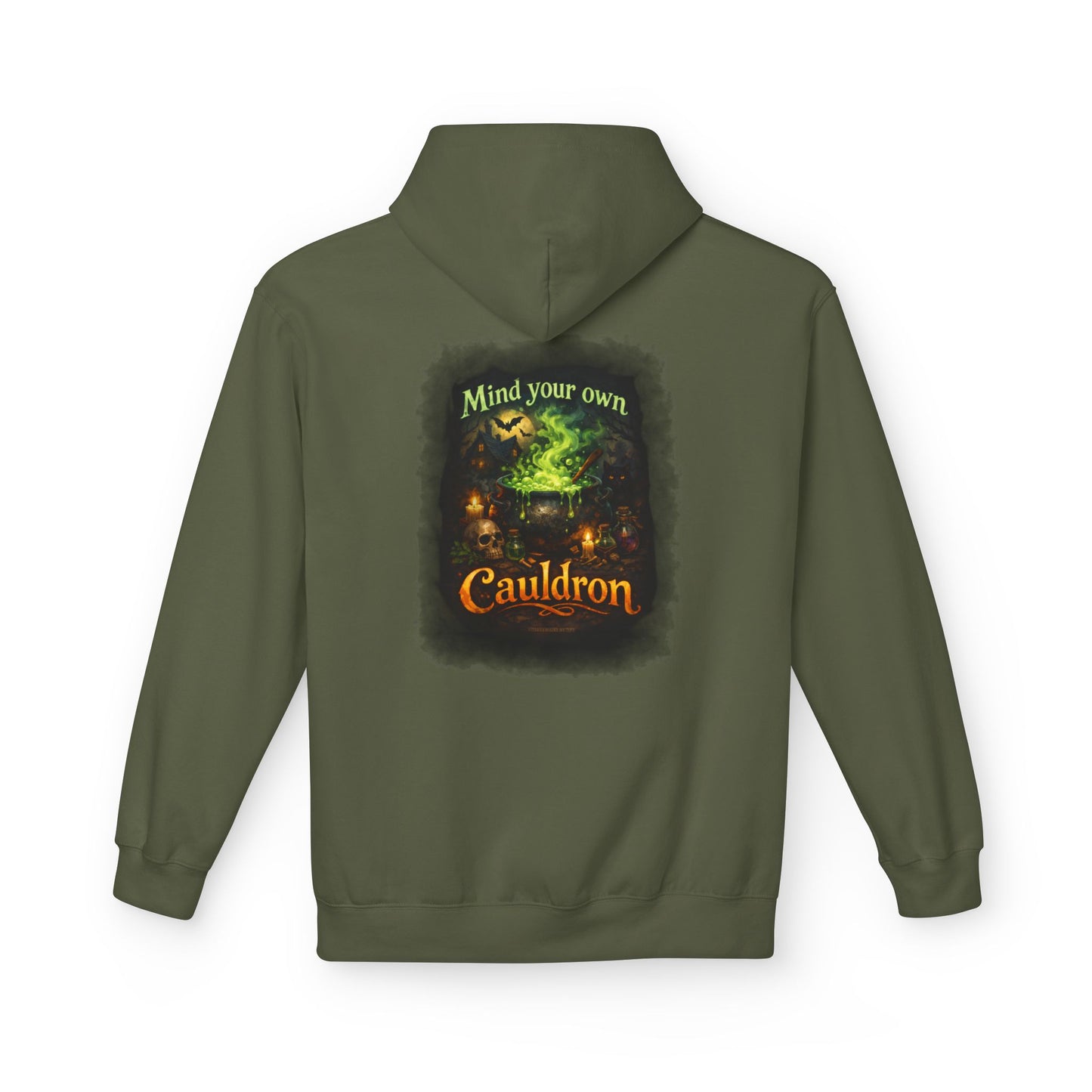 "Mind Your Own Cauldron" Witchy Hoodie