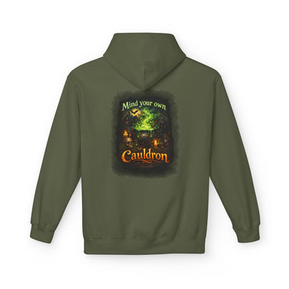 "Mind Your Own Cauldron" Witchy Hoodie