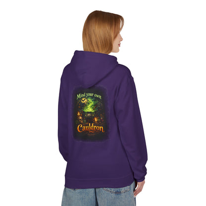 "Mind Your Own Cauldron" Witchy Hoodie