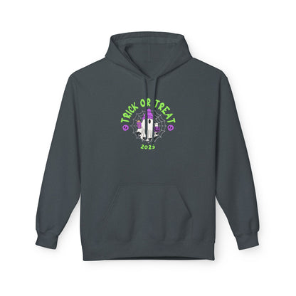 Trick or Treat 2025 Ghost Hoodie – Spooky Cute Halloween Sweatshirt