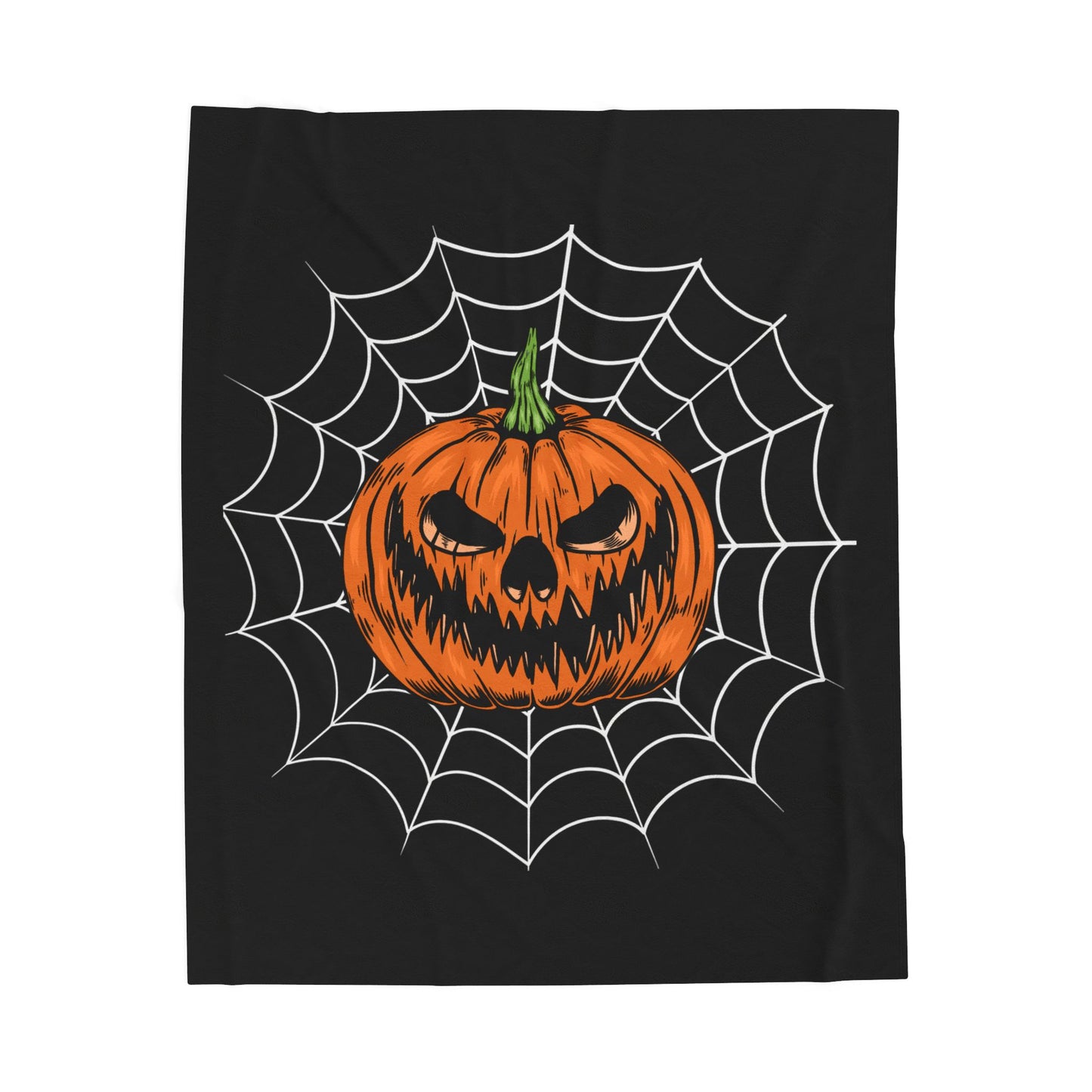 Halloween Jack-o-Lantern Plush Blanket