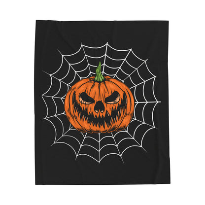 Halloween Jack-o-Lantern Plush Blanket