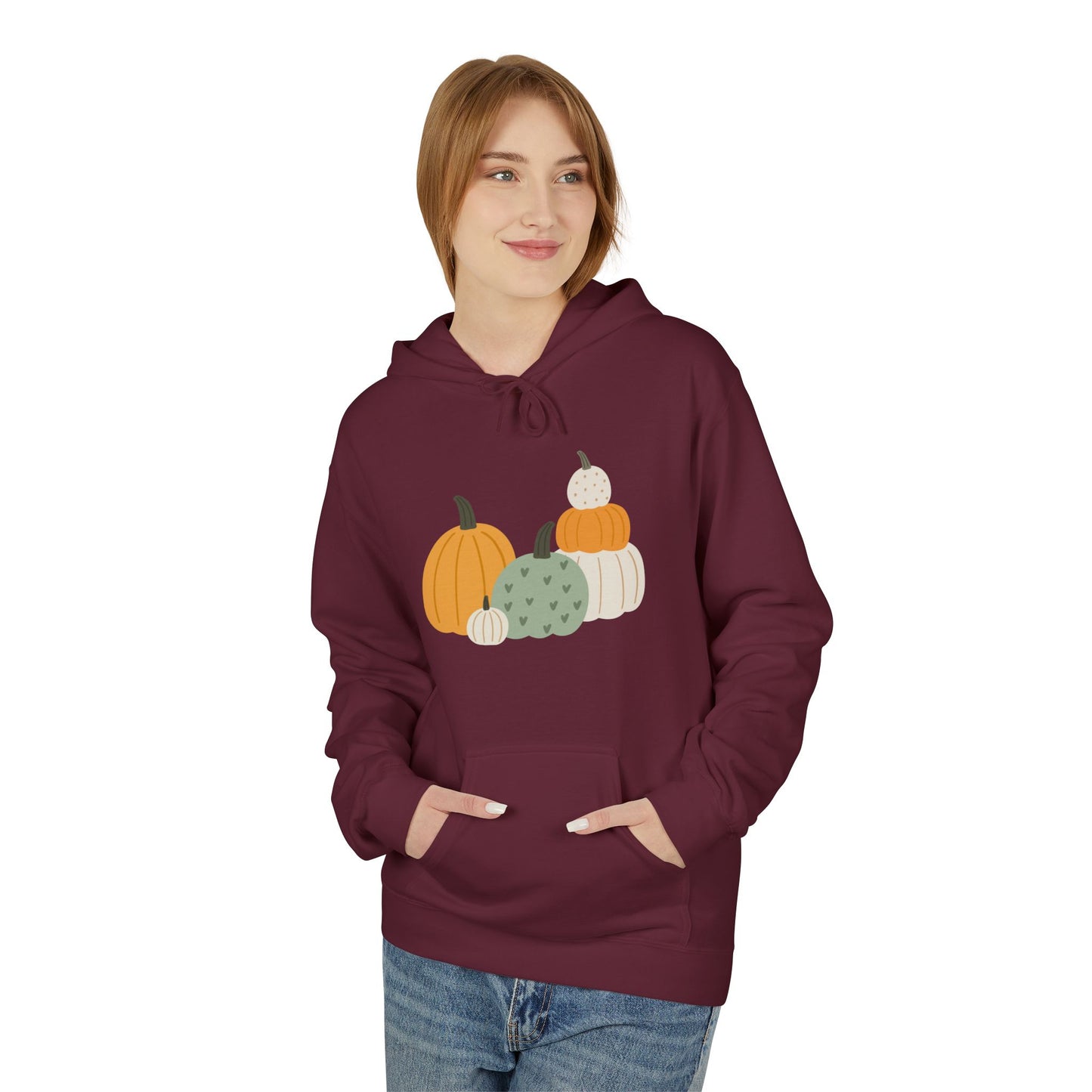 Pastel Pumpkin Patch Hoodie – Cozy Autumn Aesthetic