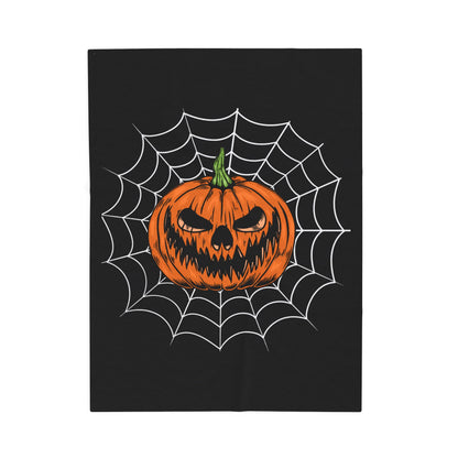 Halloween Jack-o-Lantern Plush Blanket