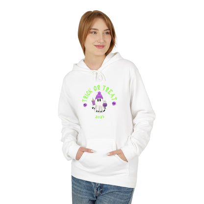 Trick or Treat 2025 Ghost Hoodie – Spooky Cute Halloween Sweatshirt