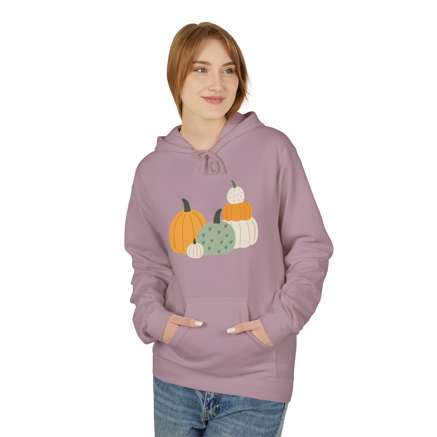 Pastel Pumpkin Patch Hoodie – Cozy Autumn Aesthetic