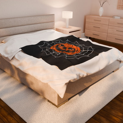 Halloween Jack-o-Lantern Plush Blanket