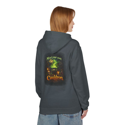 "Mind Your Own Cauldron" Witchy Hoodie