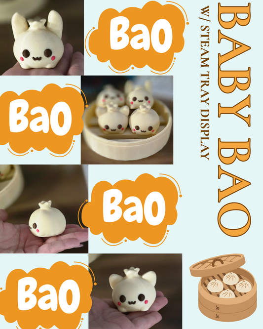 Baby Bao with Steam Tray Display