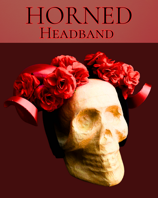 Rose Red- Horned Headband