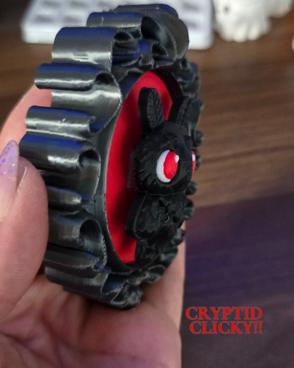 Mothman Portrait Clicky Fidget, Cryptid Clicky