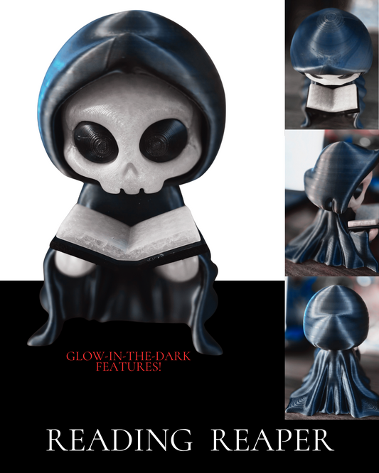 Reading Reaper Figurine with Glow in the Dark Features