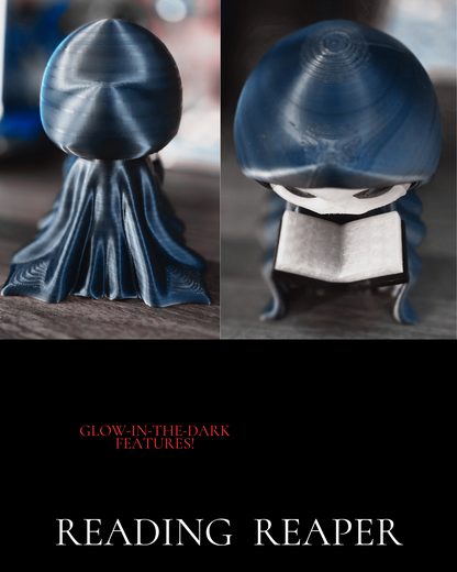 Reading Reaper Figurine with Glow in the Dark Features