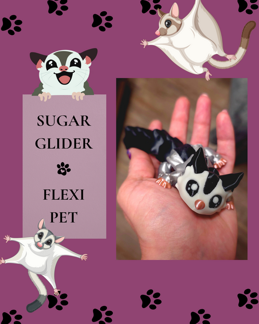Sugar Glider Flexi Pet – 3D Printed Fidget Toy